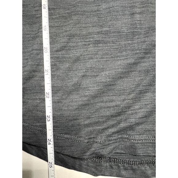 N.Y.L. Athletic Long Sleeve Workout Top Grey Thumb Hole Quality Fabric Comfort - Picture 6 of 7